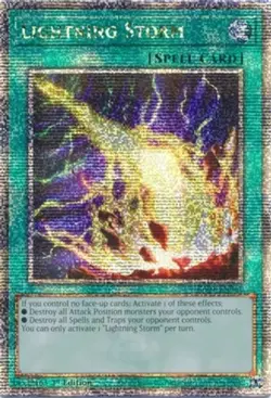 Yugioh! LP Lightning Storm - RA01-EN061 - Quarter Century Secret Rare - 1st Edit - Image 1