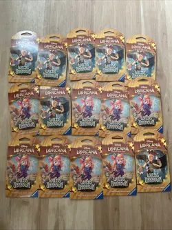 Disney Lorcana Wilds Unknown Sleeved Booster Packs x15 New Sealed justpurchased - Image 1