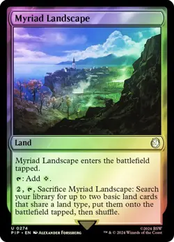 MTG Fallout Myriad Landscape (#274) x1 Foil Uncommon Land NM/M - Image 1