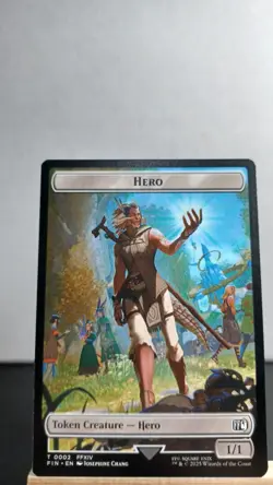 Hero // Wizard Non-Foil Token Common [NM] - MTG FIN - Image 1