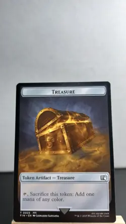 Hero // Treasure Non-Foil Token Common [NM] - MTG FIN - Image 2