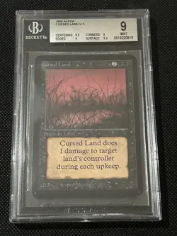 MTG Alfa Cursed Land BGS GRADE 9 - Image 1