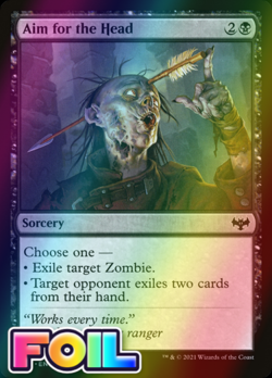 x1 Aim for the Head VOW MTG 92/277 FOIL COMMON M/NM 1x - Image 1