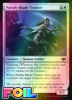 x1 Parish-Blade Trainee FOIL VOW MTG 29/277 FOIL COMMON M/NM 1x - Image 1