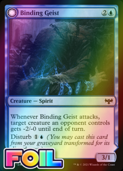 x1 Binding Geist // Spectral Binding FOIL VOW MTG 48/277 FOIL COMMON M/NM 1x - Image 1