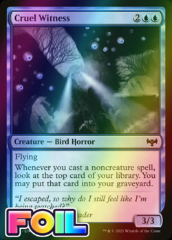 x1 Cruel Witness FOIL VOW MTG 55/277 FOIL COMMON M/NM 1x - Image 1