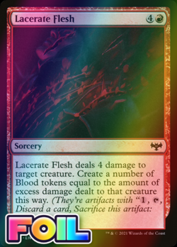 x1 Lacerate Flesh VOW MTG 166/277 FOIL COMMON M/NM 1x - Image 1