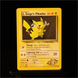 Wizards of the Coast Pokemon TCG Gym Heroes Lt. Surge's Pikachu 81/132 English - Image 1