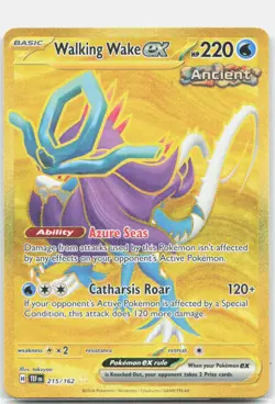 Walking Wake ex 215/162 Hyper Rare Temporal Forces Pokemon Holo Near Mint - Image 1