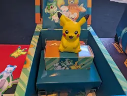 Nintendo Pokemon TCG Lot w/ Pikachu Carry Case, Binder, Pokemon GO Tins, Playmat - Image 4