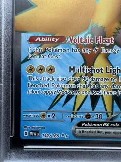 2023 Pokemon Mew En-151 192/165 Zapdos Ex Ultra Rare PSA 10 - Image 5