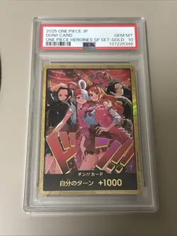 PSA 10 Don Card Heroines Edition Gold Nami Hancock Robin Uta ONE PIECE Japanese - Image 1