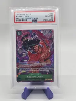 One Piece Kouzuki Oden Alternate Art Op02-030 Psa 10 - Image 1