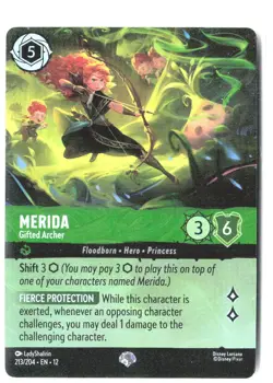Disney Lorcana TCG Merida Gifted Archer 213/204 Epic Wilds Unknown - Image 1