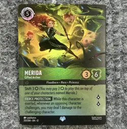 Disney Lorcana Wilds Unknown Merida Gifted Archer 213/204 Epic NM - Image 1