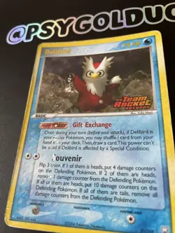 Delibird 21/109 Reverse Holo EX Team Rocket Returns Pokemon Card - Played E13 - Image 2