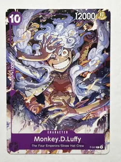 Monkey.D.Luffy P-041 One Piece TCG Card Game English Purple Promo (041) - Image 1