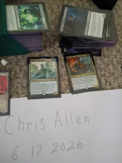 magic card commander THREE deck set LOT- HEAVILY modified pre-cons w/boxes/sleev - Image 1