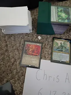 magic card commander THREE deck set LOT- HEAVILY modified pre-cons w/boxes/sleev - Image 2