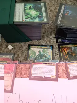 magic card commander THREE deck set LOT- HEAVILY modified pre-cons w/boxes/sleev - Image 5