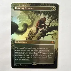 1x FOIL BORDERLESS HUNTING GROUNDS - Dominaria united MTG - Magic the Gathering - Image 1