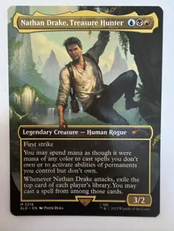 MTG Nathan Drake, Treasure Hunter NM Secret Lair Drop Series - Image 1