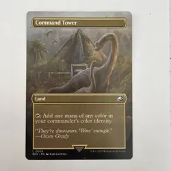 1x Command Tower BORDERLESS MTG REX 0026 Jurassic Park x1 - Image 1