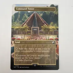 1x Command Tower BORDERLESS MTG REX 0026 Jurassic Park x1 - Image 2