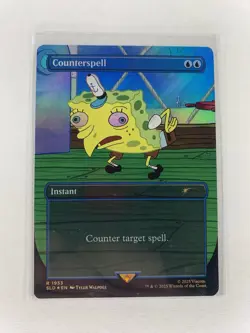 MTG Counterspell RAINBOW FOIL Secret Lair x SpongeBob 1933 NM - Image 1