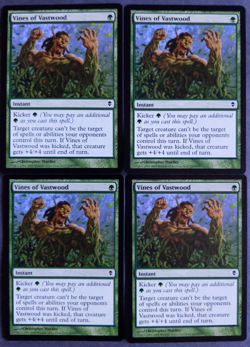 MTG Vines of Vastwood x4 Playset | Zendikar | NM | Green Instant x4 | Pauper | - Image 1