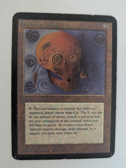 illusionary Mask Beta MTG Moderately Played Free shipping with tracking - Image 1
