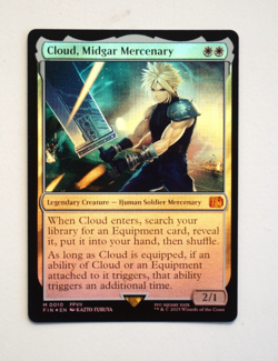 Cloud, Midgar Mercenary #10 - Holo Foil Finish - Magic the Gathering FF - NM - Image 1