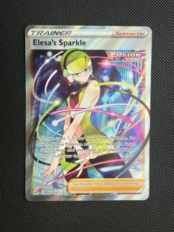 Pokemon Elesa's Sparkle Ultra Rare Full Art 260 - 2021 Fusion Strike NM - Image 1