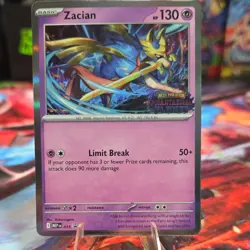 The Pokemon Company Pokemon TCG Zacian 015 ME01 Prerelease Holo Promo EN - Image 1