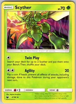 Scyther 4/168 Uncommon Celestial Storm Near Mint - Image 1