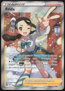 Pokemon Frida Ultra Rare Silberne Sturmwinde 189/195 NM DE - Image 1