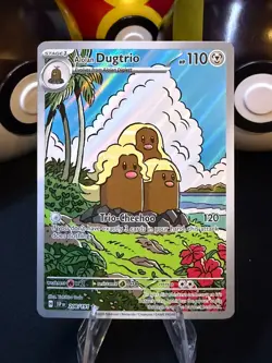 Alolan Dugtrio 208/191 Illustration Rare Surging Sparks Pokemon tcg - Image 1