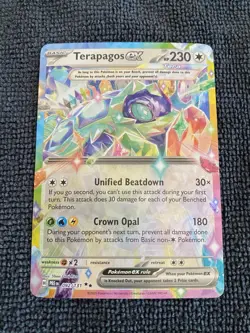Terapagos ex 092/131 Sv: Prismatic Evolutions Double Rare Holo - NM - Pokemon - Image 3