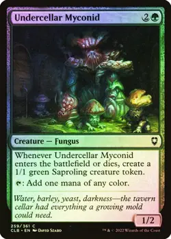 NM Foil Undercellar Myconid, MTG, Baldur's Gate, Magic the Gathering, 259 - Image 1