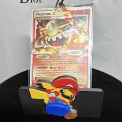 Pokemon Heatran LV.X Holo Ultra Rare 97/100 Stormfront EN 120 HP Level Up - Image 1