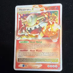 Pokemon Heatran LV.X Holo Ultra Rare 97/100 Stormfront EN 120 HP Level Up - Image 3