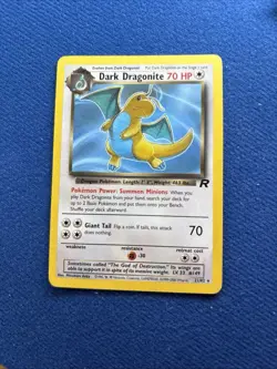 pokemon dark dragonite Rarecard 22/82 non-holo 1995 Wizards - Image 1