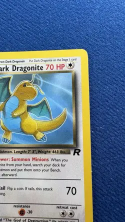 pokemon dark dragonite Rarecard 22/82 non-holo 1995 Wizards - Image 3