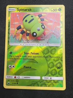 Spinarak 5/168 Common Celestial Storm Pokemon 2018 - Image 1