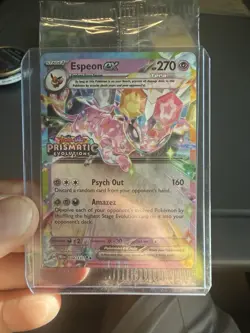 Pokemon Espeon ex 034/131 Prismatic Evolutions Stamped Promo SEALED Near Mint - Image 1