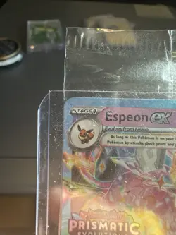 Pokemon Espeon ex 034/131 Prismatic Evolutions Stamped Promo SEALED Near Mint - Image 3