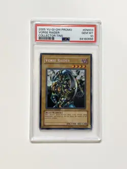 2005 YU-GI-OH! PROMO #EN003 VORSE RAIDER COLLECTOR TINS PSA 10 GEM MINT - Image 1