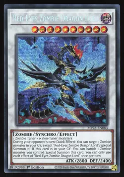 Red-Eyes Zombie Dragon Lord - MP23-EN083 - Prismatic Secret Rare - Yugioh - Image 1