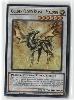 Golden Cloud Beast - Malong MP24-EN203 1st Edition Ultra Rare VLP - Image 1