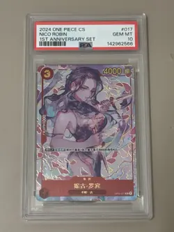 2024 One Piece Simplified Chinese 1st Anniversary #017 Nico Robin PSA 10 - Image 1